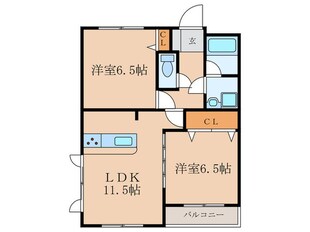 高峰第6晴和ビルの物件間取画像